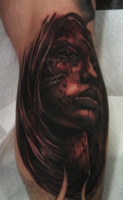  Zombie women tattoo 