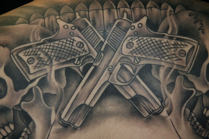  1911 firearms tattoo 
