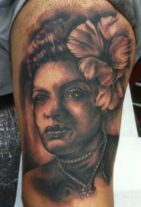  Billy Holiday tattoo 