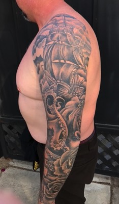  Nautical Sleeve tattoo  by Brandon Notch 