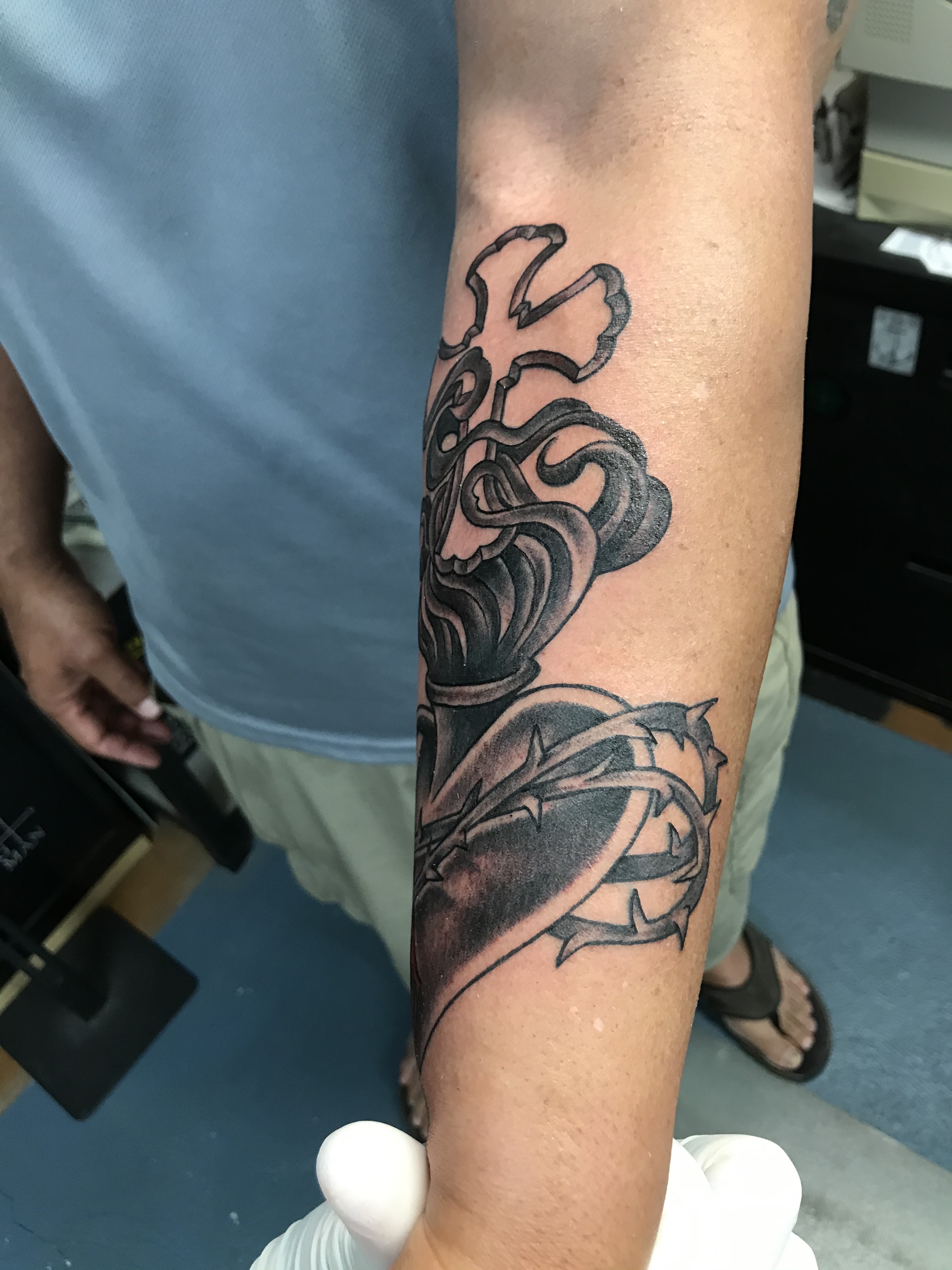  Sacred Heart Tattoo by Brandon Notch 