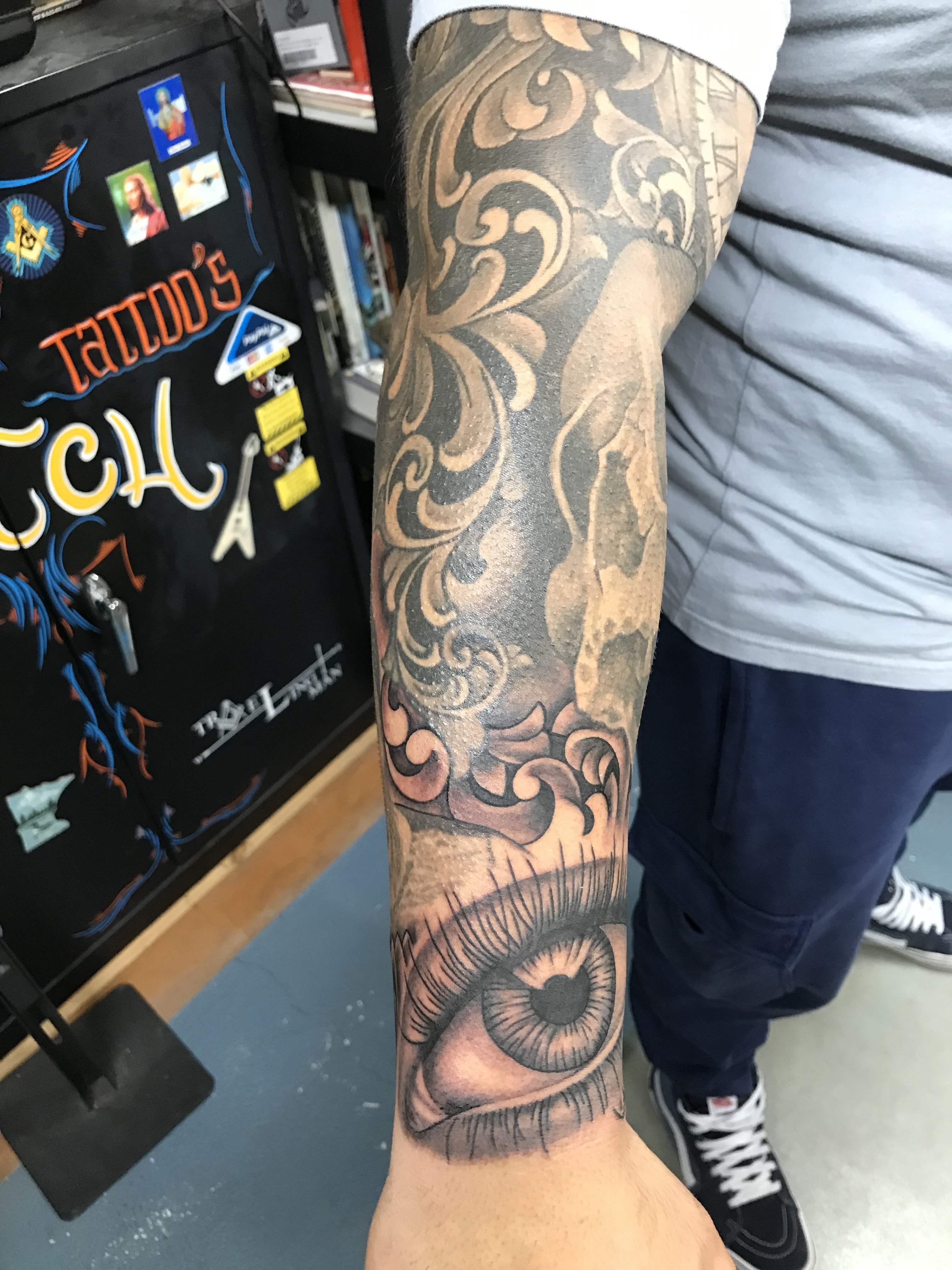  Skull sleeve by Brandon Garic Notch 