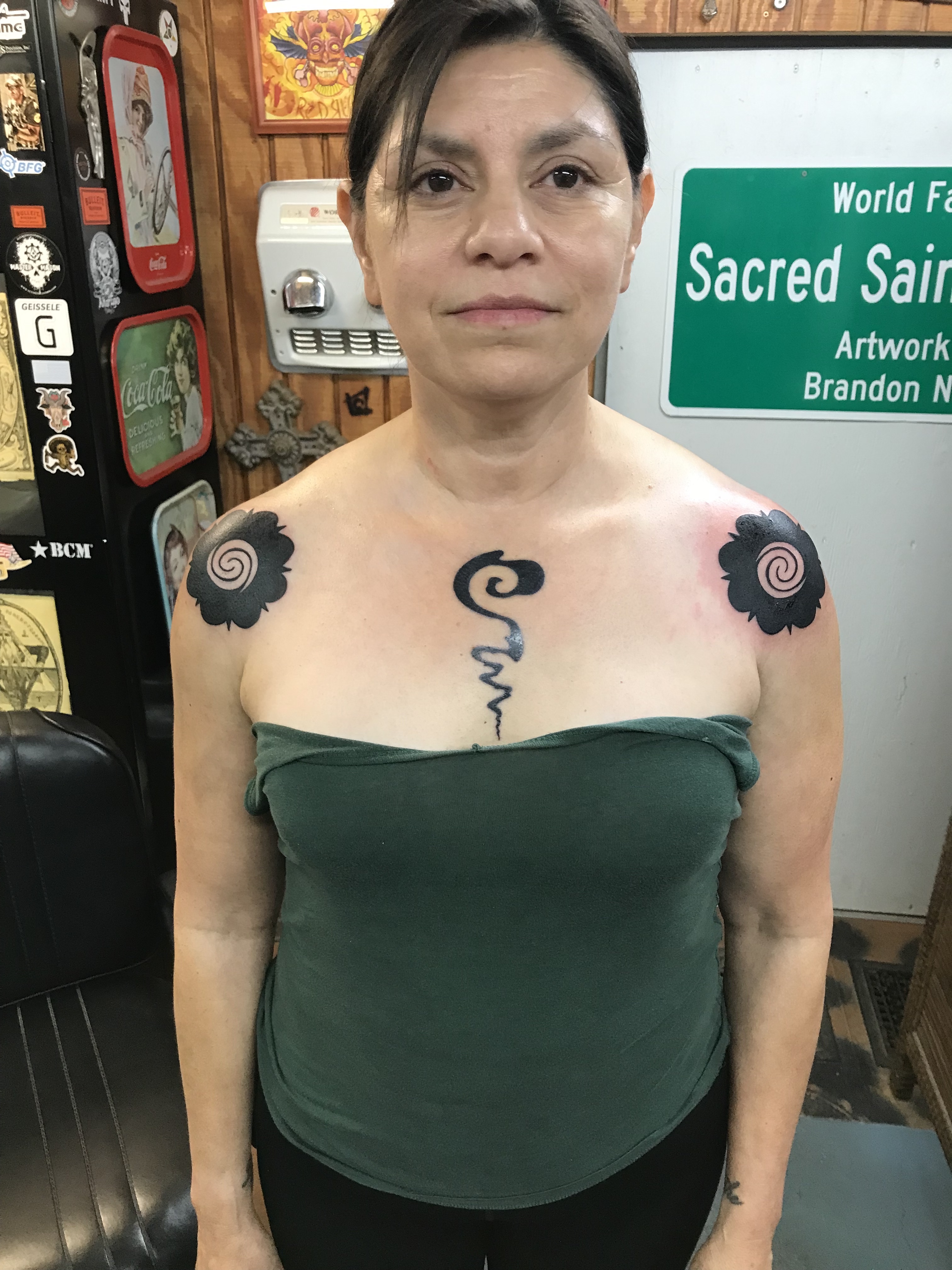  Borneo rose tattoos by Brandon Notch 