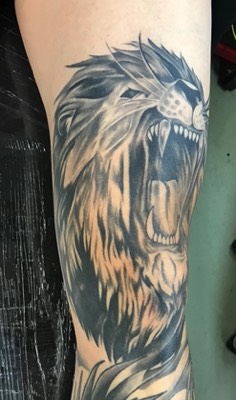  Lion tattoo by Brandon Notch 