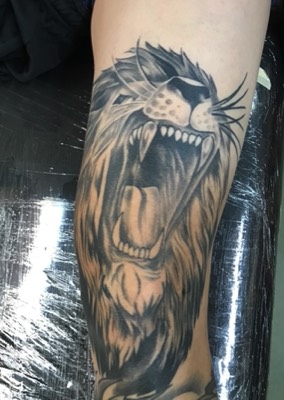  Lion tattoo by Brandon Notch 