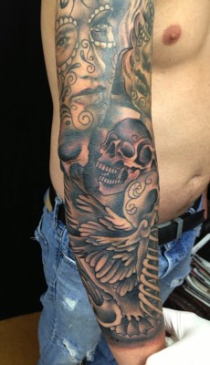  Day of the Dead sleeve by Brandon G Notch 