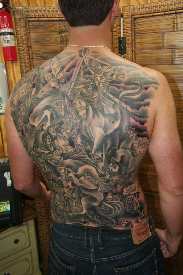  Templar tattoo by Brandon Notch 