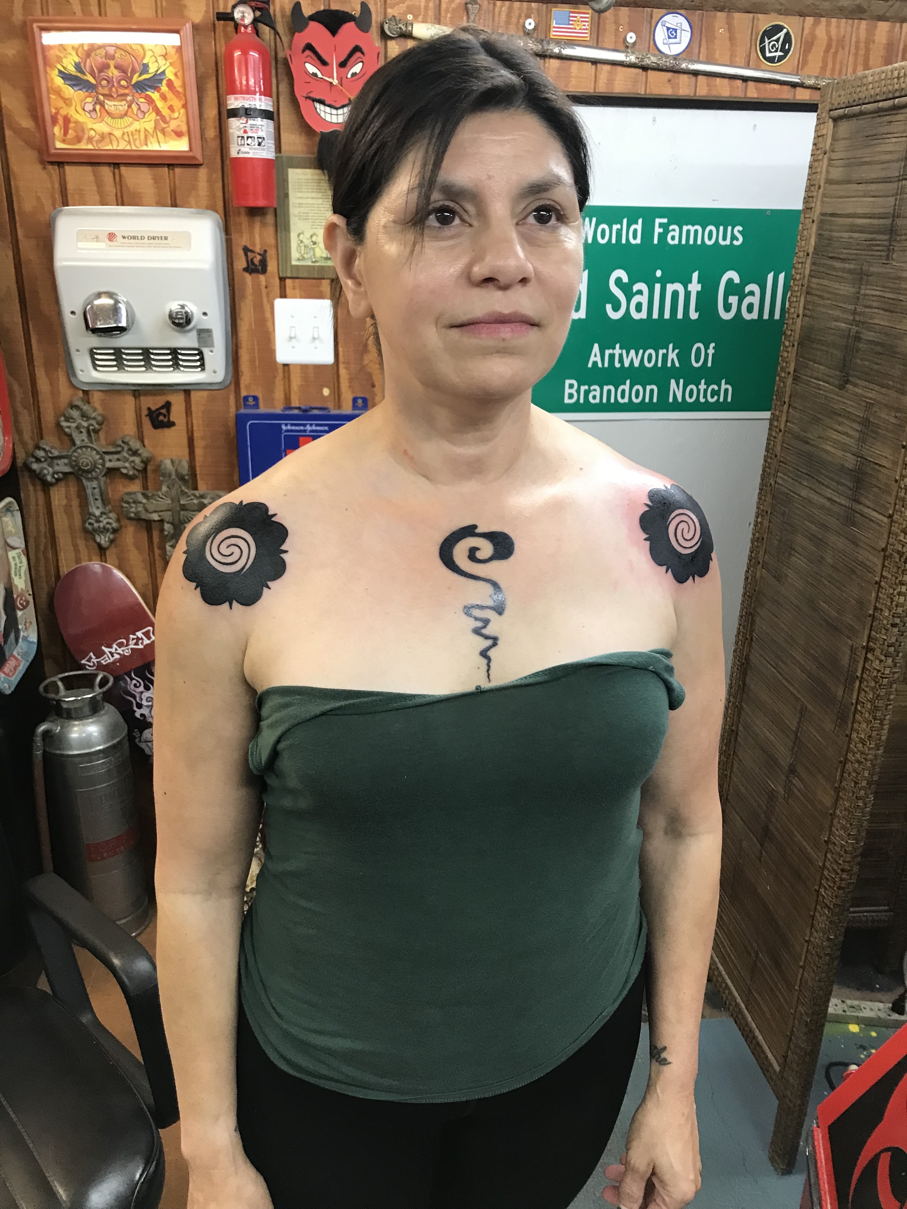  Borneo rose tattoos by Brandon Notch 