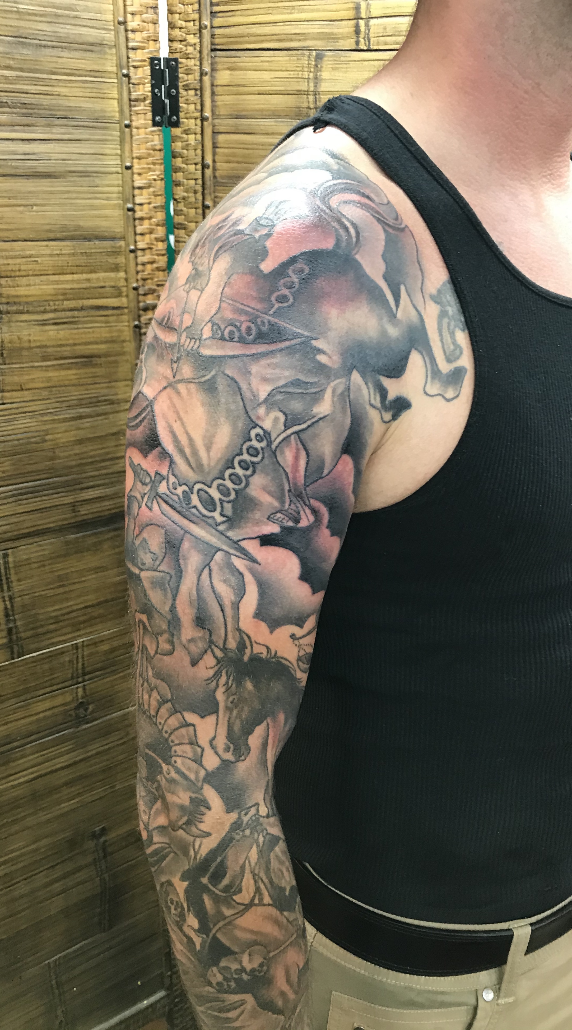  Four horsemen of the apocalypse tattooed by Brandon Notch 