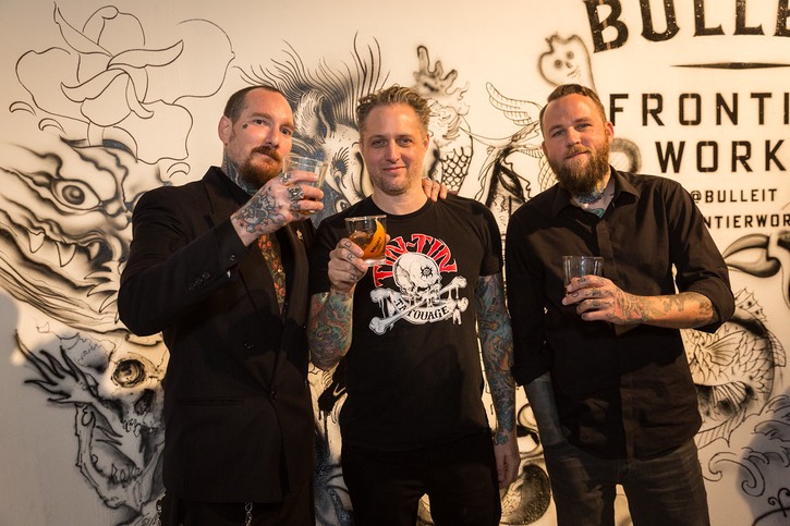  Artist Brandon G Notch, Shawn Barber, and Dave Horn. Photo: by Elizabeth Dixon 