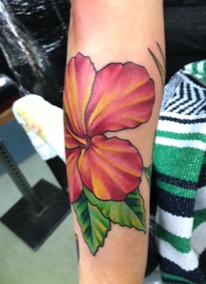 Hibiscus tattoo 
