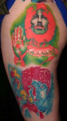  Beatles portrait tattoo 