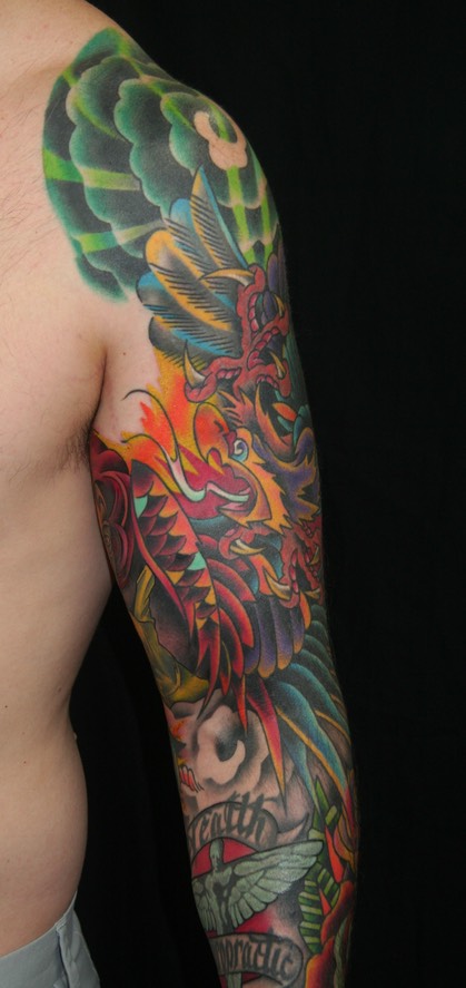  American traditional eagle sleeve by Brandon Notch 