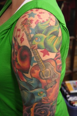  Guitar tattoo 