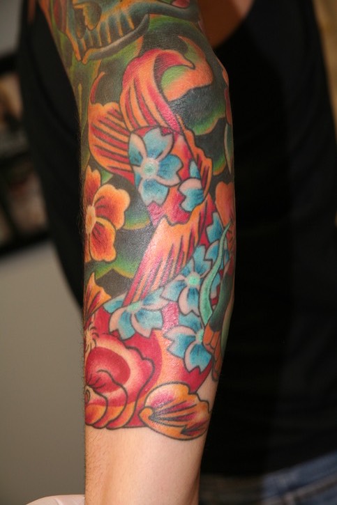  New School Tattoo by Brandon Notch 