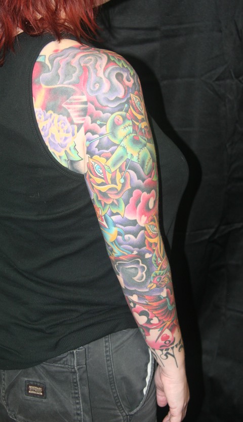  New School Tattoo by Brandon G Notch 