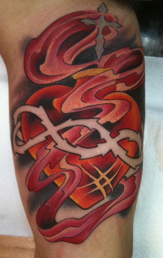  Sacred heart tattoo 