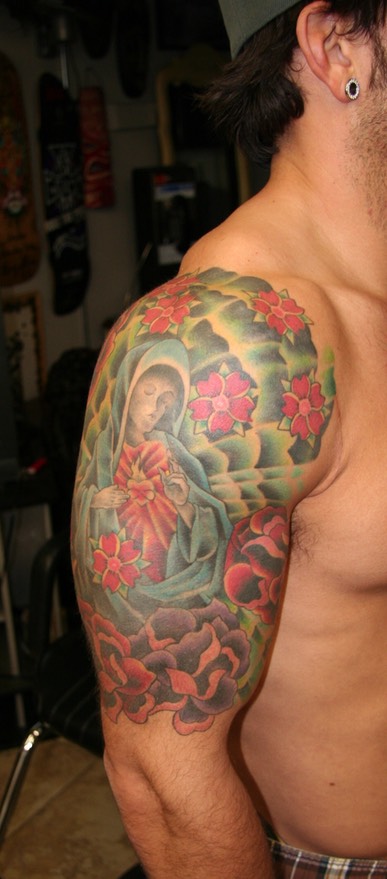  Virgin Mary tattoo by Brandon G Notch 
