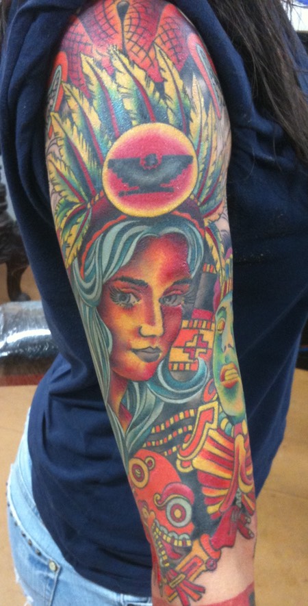  Aztec Art Sleeve By Brandon Notch 