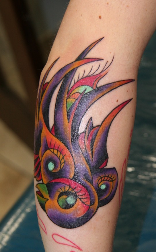  New School Tattoo by Brandon Notch 