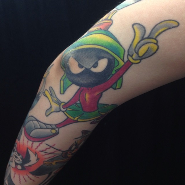  Marvin the Martian tattoo by Brandon Notch 