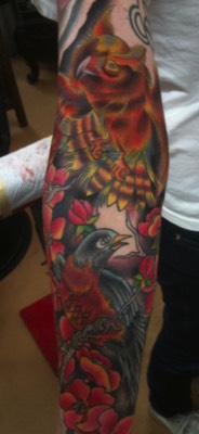  Owl & Bird tattoo  