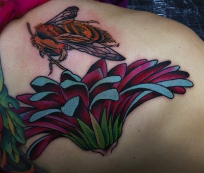  Honeybee Tattoo by Brandon Notch 