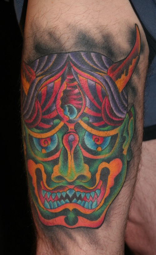  Japanese Hannya mask with a new twist by Brandon Notch 