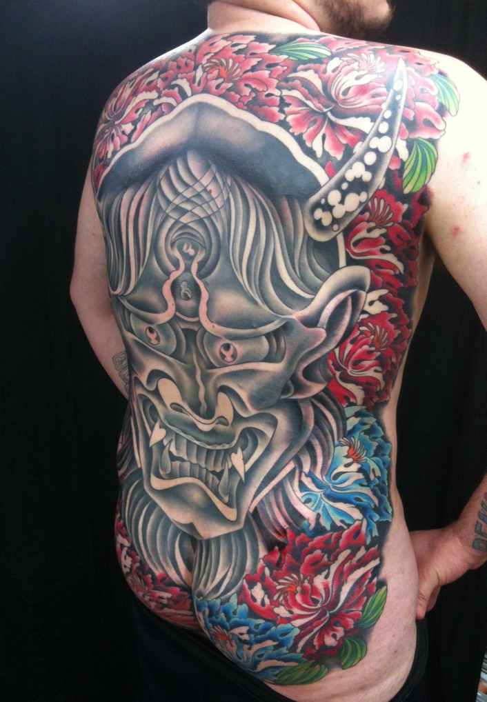  Japanese Hannya Mask Tattoo 