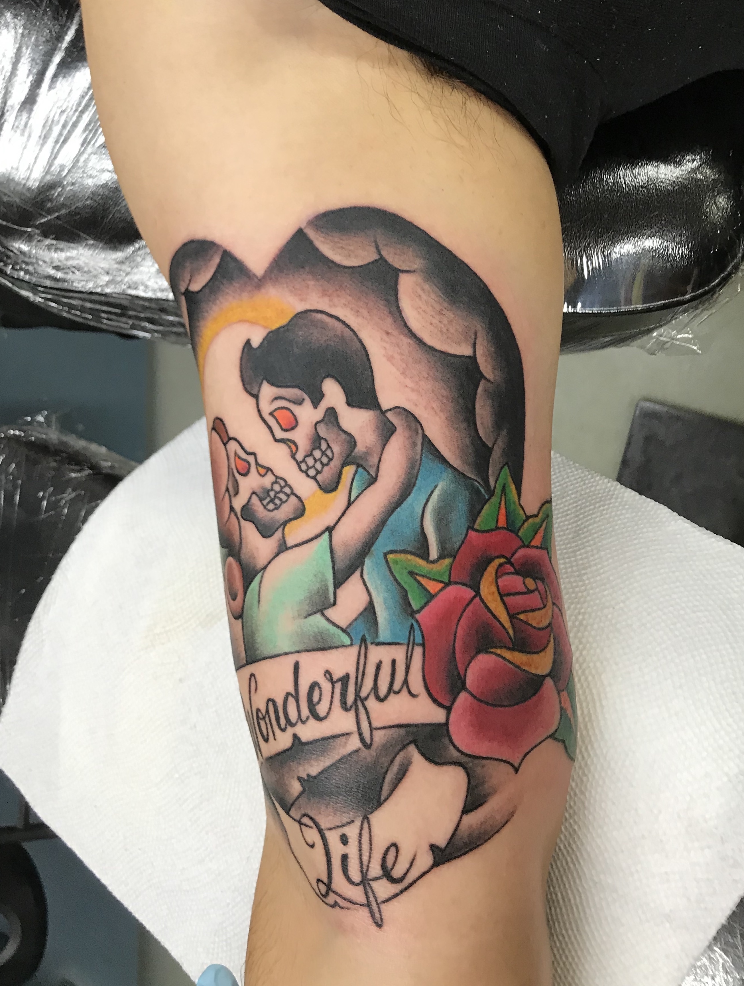  Old school tattoo by Brandon Notch 