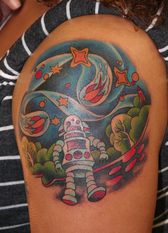  Robot tattoo 