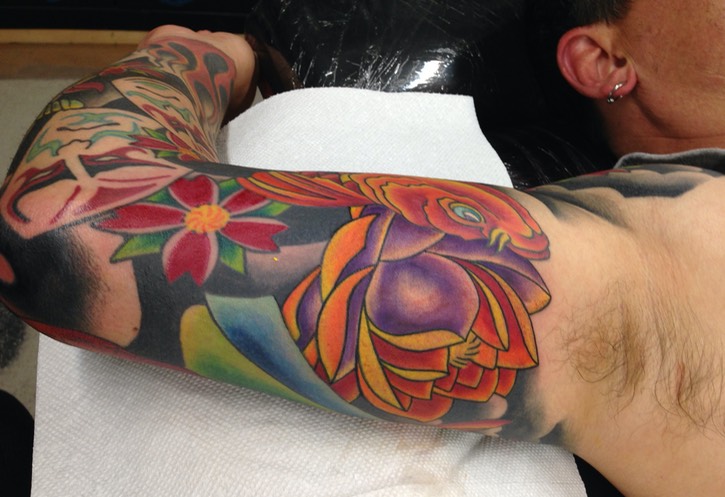  Japanese tattoo sleeve by Brandon Garic Notch 