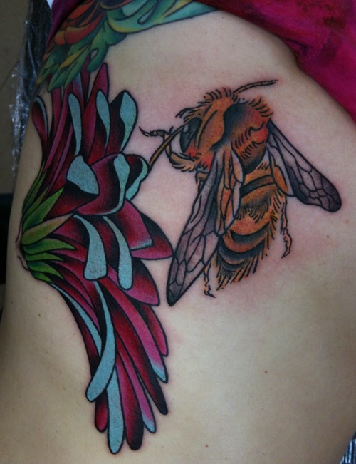  Honeybee Tattoo by Brandon Notch 