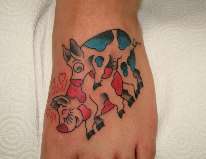  Sailor Jerry pigs is pigs tattoo by Brandon Notch 