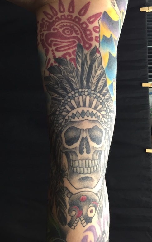  Mayan inspired tattooing by Brandon Notch 
