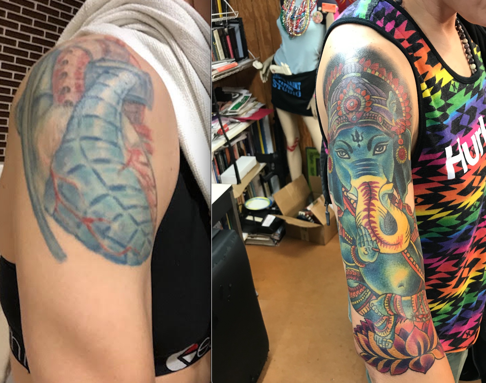  Before & After cover-up by Brandon Notch 