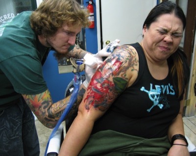  Feel the pain tattooing 