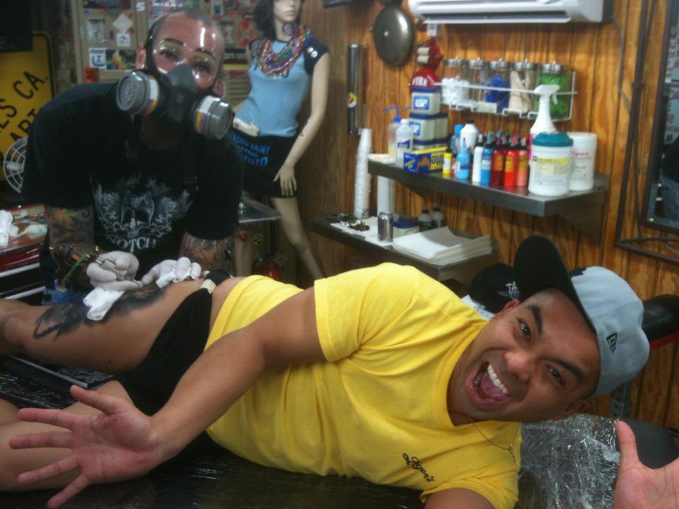  Goofing around :) Tattooing by Brandon Notch 