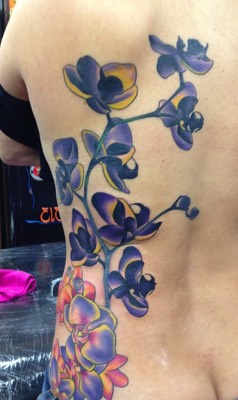  Iris flowers tattoo 