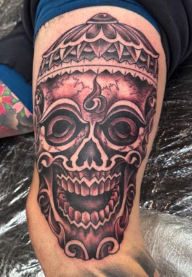  Tibetan skull tattoo 