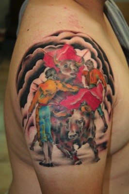  Bullfighting tattoo 