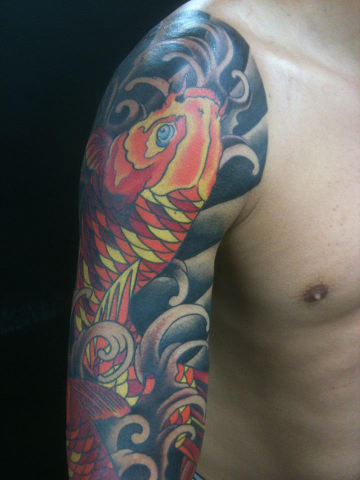  Asian inspired tattooing by Brandon Notch (cover-up) 