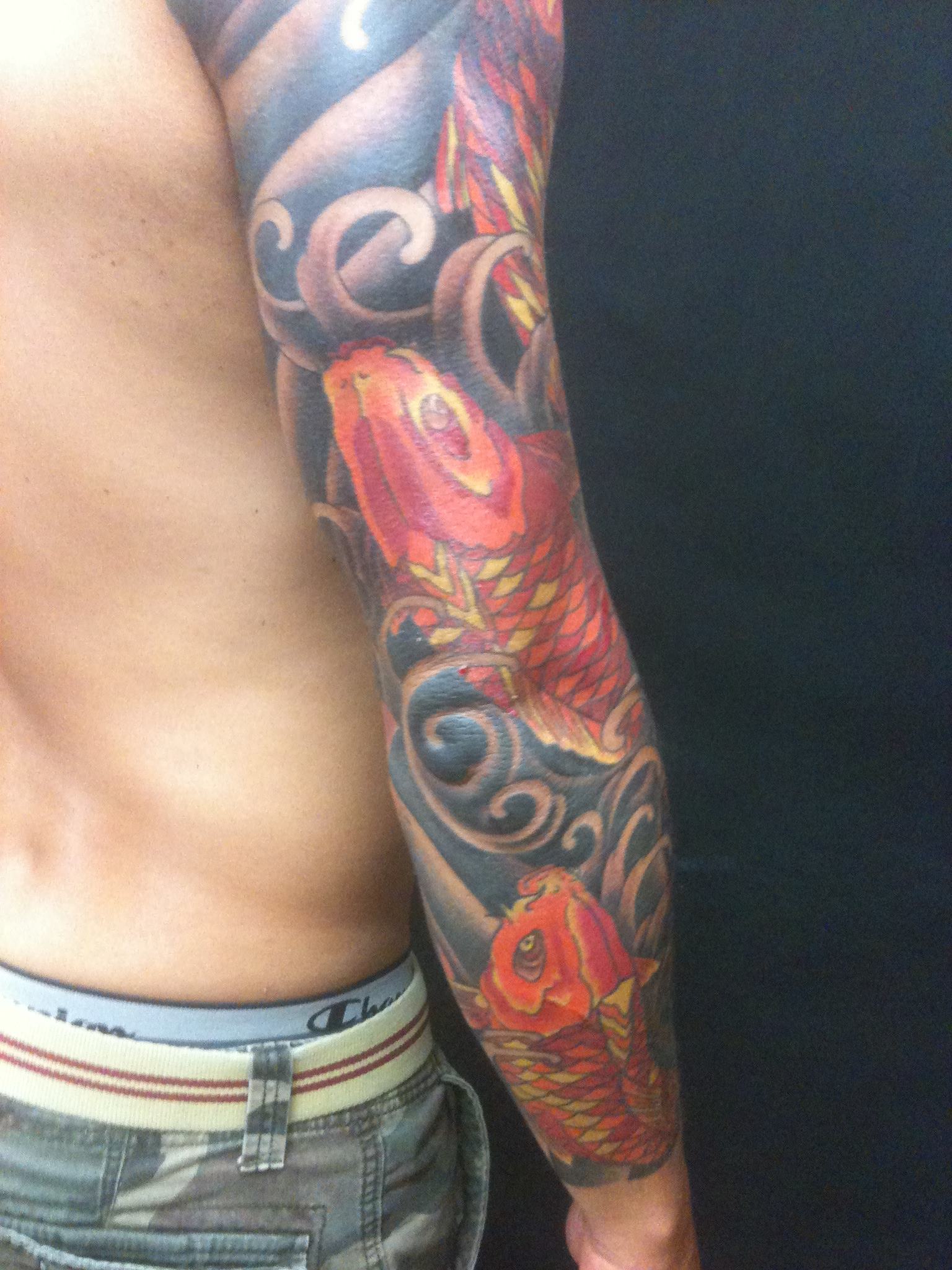  Asian inspired tattooing by Brandon Notch (cover-up) 