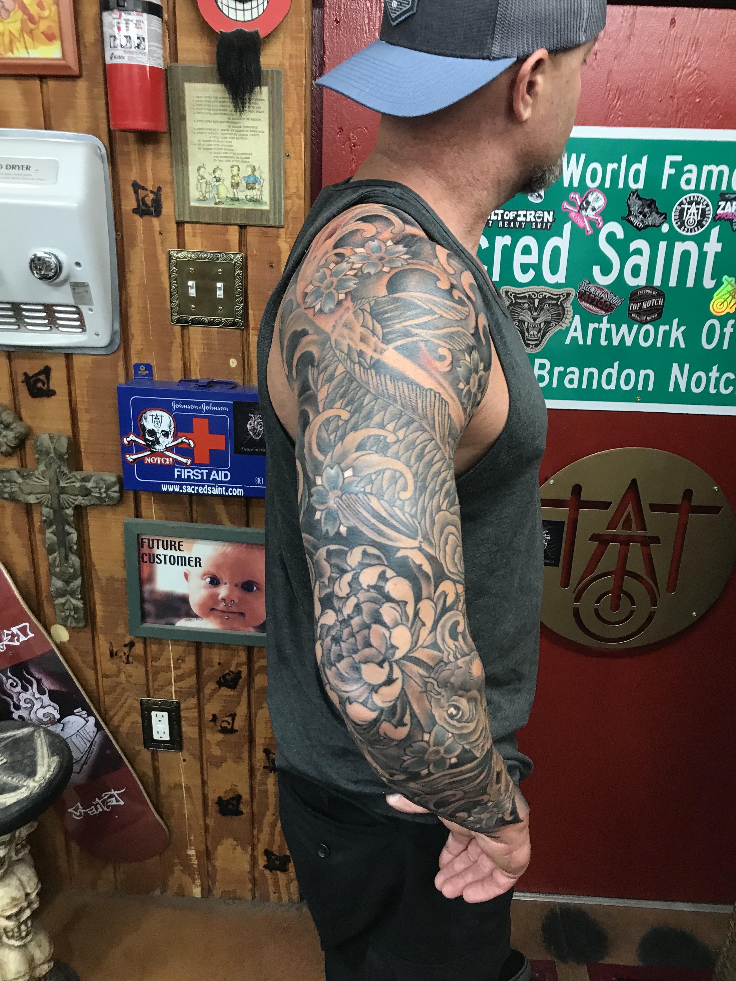  Spider mum Chrysanthemum tattoo 