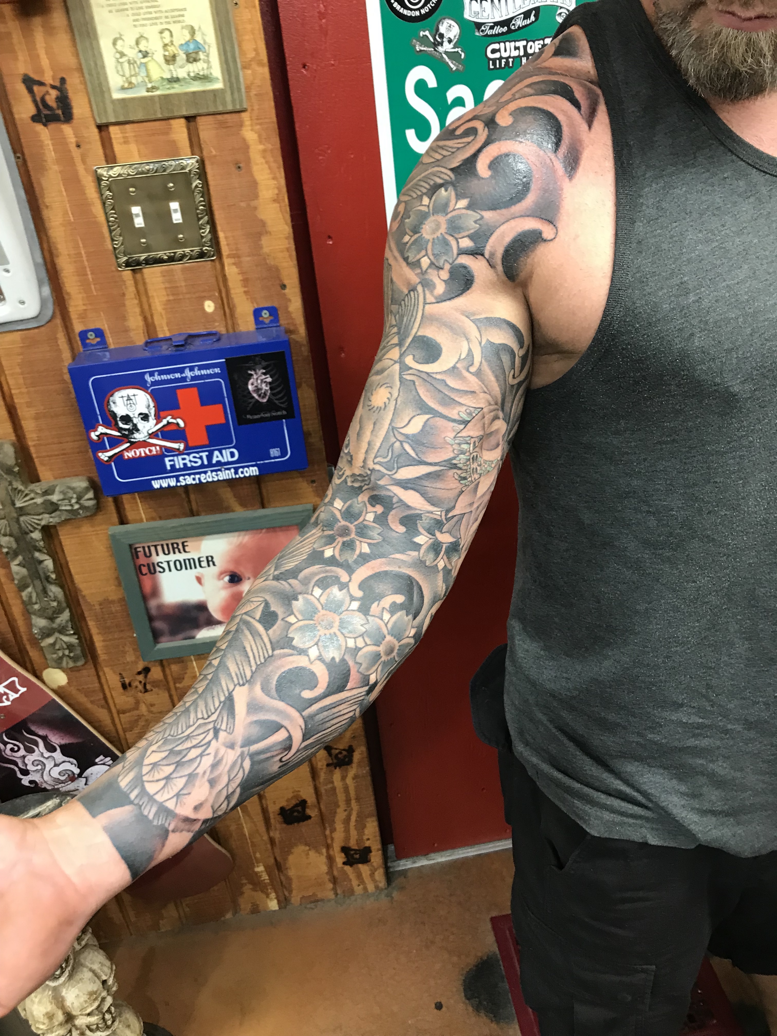  Japanese koi fish sleeve by Brandon Notch 