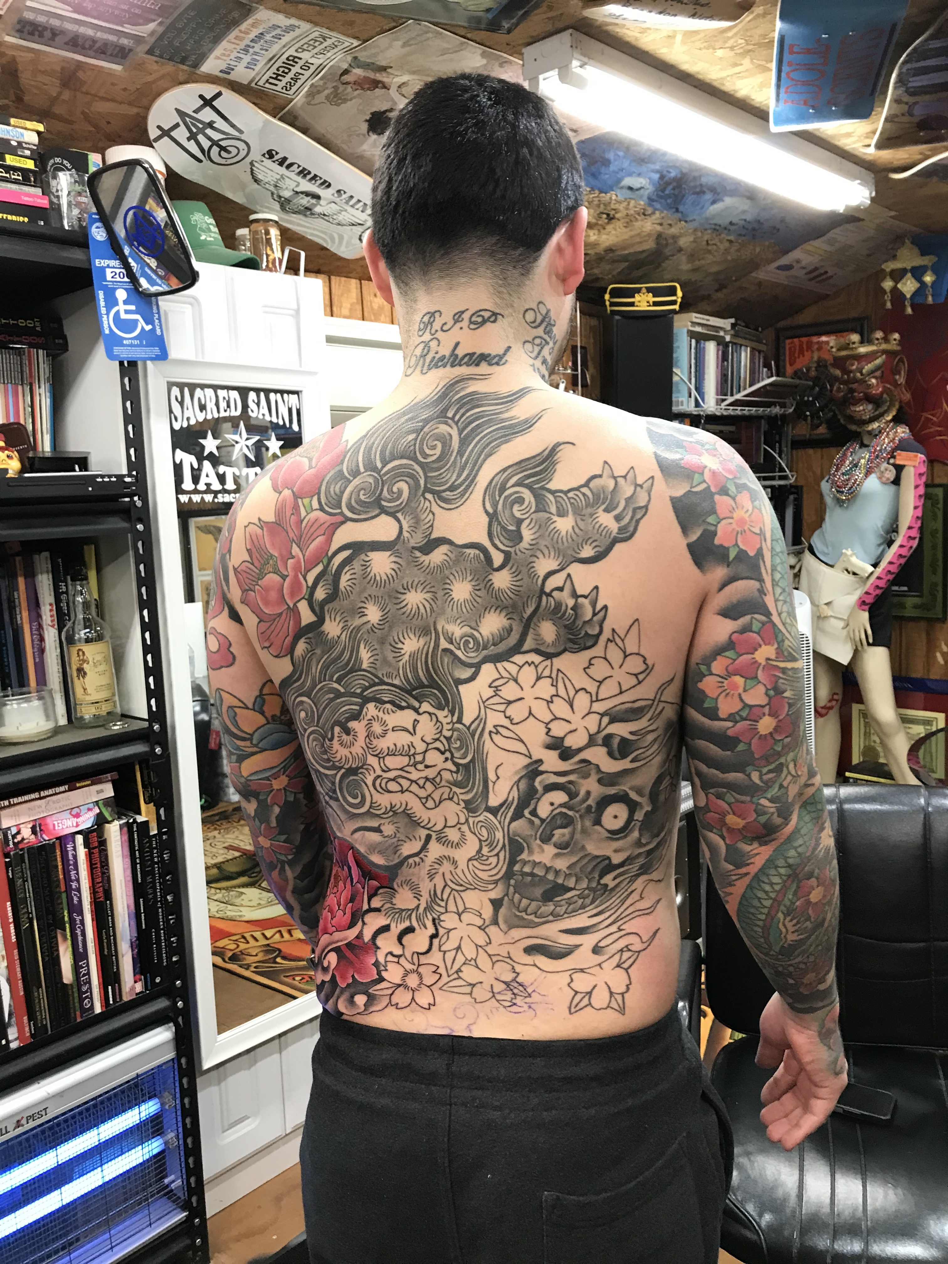  Japanese tattooed Backpiece 