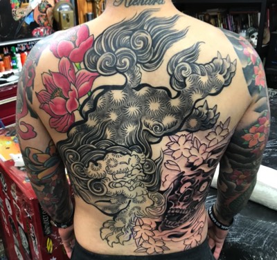  Japanese tattoo backpiece by Brandon Notch 