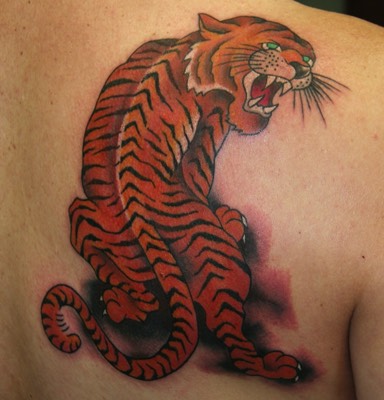  Asian tiger tattoo by Brandon Notch 