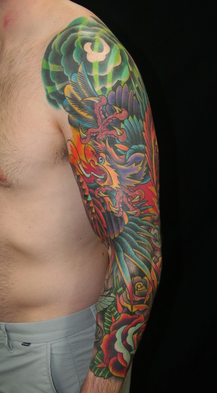  American traditional eagle sleeve by Brandon Notch 