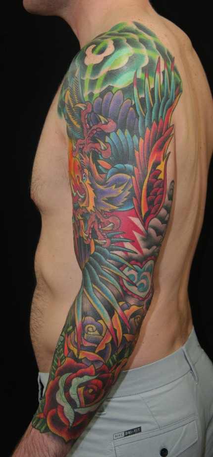  American traditional eagle sleeve by Brandon Notch 